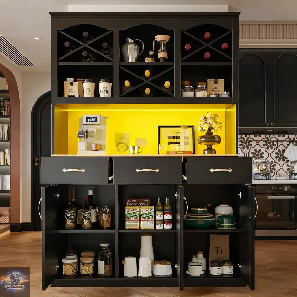 Buffet de cuisine signature avec éclairage LED intégré Maison Essentielle