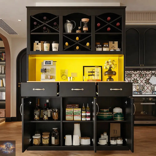 Buffet de cuisine signature avec éclairage LED intégré Maison Essentielle